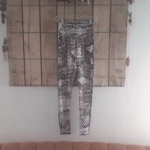 Mika Snakeskin Print Leggings